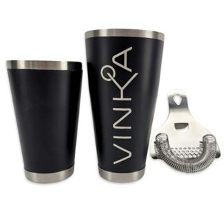 Boston Tin Shaker Set with Toby Tin and Hawthorne Strainer