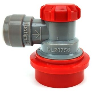 Low Profile Duotight Gas Ball Lock Disconnect Red