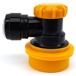 Low Profile Duotight Liquid Ball Lock Disconnect Yellow